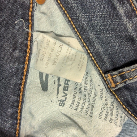 Silver Jeans W34/L30 Silver Suki Slim Jeans Plus Size - Picture 6 of 13